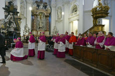 Abschlussvesper der Bischofskonferenz mit Austeilung des Bonifatiussegens (Foto: Karl-Franz Thiede)